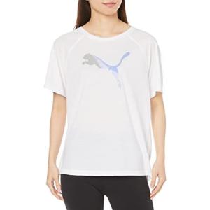 プーマ(PUMA) 半袖Tシャツ スポーティ EVOSTRIPE Tシャツ 675604 レディース ホワイト(02) Mサイズ｜campista