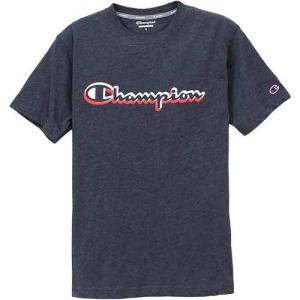 チャンピオン(Champion) 速乾 Tシャツ Lサイズ スポーツウェア トレーニングウェア 白 C3-PS324 メンズ ネイビー