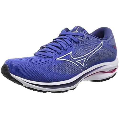 ミズノ(MIZUNO) ランシューウエーブライダー25 レディース J1GD210600 ブルー/ホ...