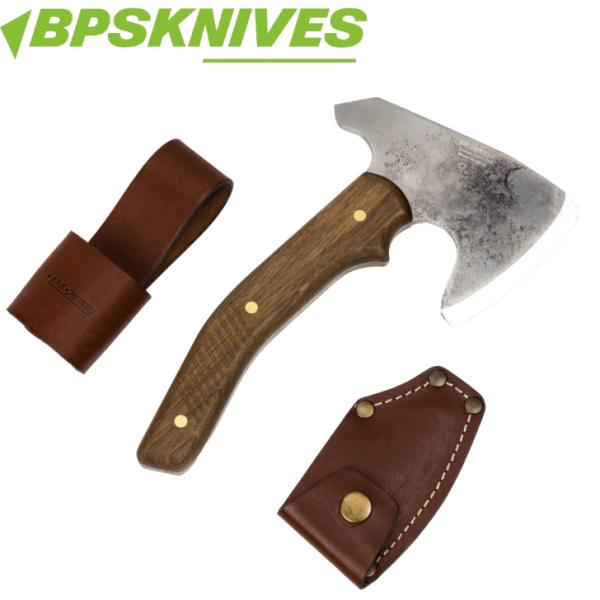 【BPS KNIVES】 ブッシュクラフトアックス CSH 炭素鋼 ウクライナ産 ウォルナット ハチ...