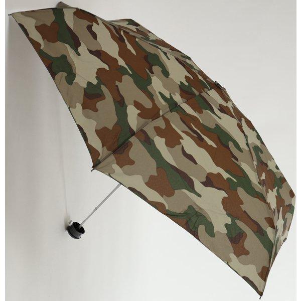 HUS.(ハス) 晴雨兼用折りたたみ傘 スマートデュオ Air 軽量モデル Brown Camo 迷...
