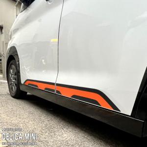 三菱（MITSUBISHI） (YUT)サイドデカール(シルバー)「ミツビシ純正用品