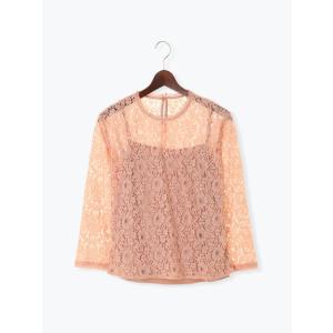 レースインナー付ブラウス LS