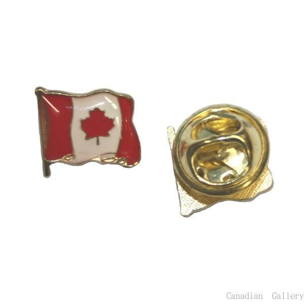 1個　ピンバッジ ミニカナダ国旗