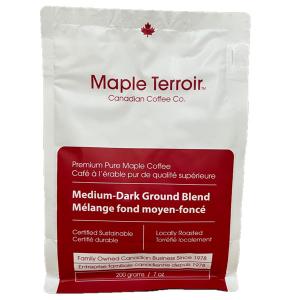 メープルコーヒー ドリップ式のコーヒー豆 200gメープルシロップのフレーバーコーヒーです。沖縄は一部送料負担あり