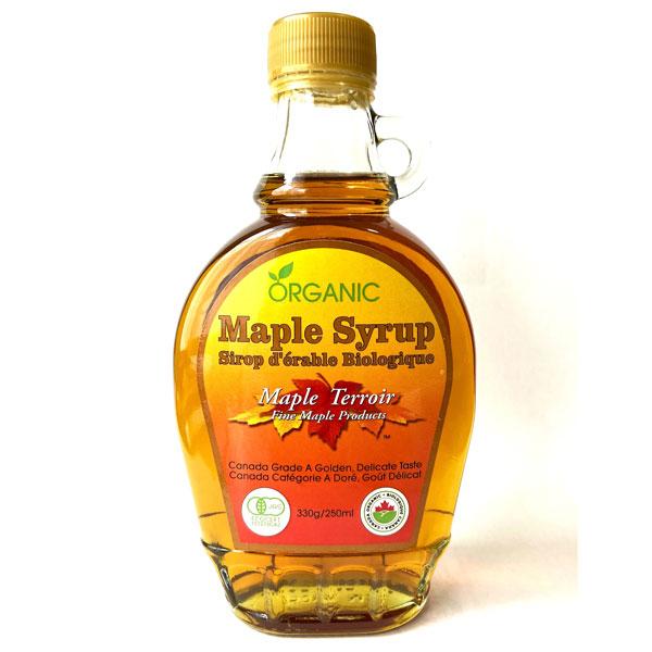 1本 メープルテルワー　オーガニック(有機)メープルシロップ　グレードA ゴールデン(デリケートテイ...