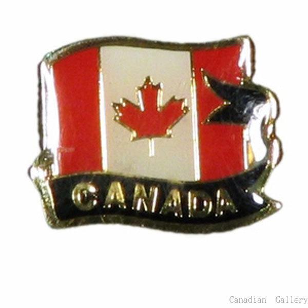 1個　ピンバッジ カナダ国旗