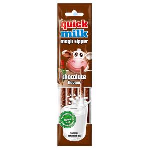 20袋　フェルフォルディ　クイックミルク・チョコレート　5本パック　普通のミルクがストロー1本で簡単にチョコレートミルクに早変わり