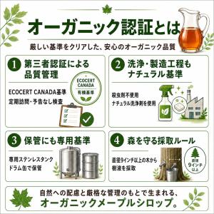 メープルシロップ オーガニック 330g 25...の詳細画像2