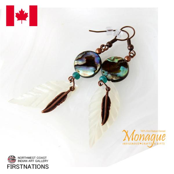 ドリームキャッチャー アクセサリー ピアス 本物 オジブア族 インディアン ハンドメイド SEA T...