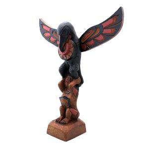 トーテムポール Totem Pole レプリカ カナダ 先住民 ネイティブ インディアン Boma製 Raven Stealing Sun 32cm 送料無料 Www Nlqp Com