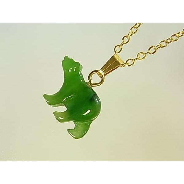 【シロクマ型B.C.ジェードネックレス】A.T.Storrs社製