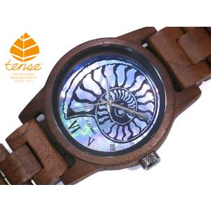 tense テンス 日本総輸入元 2年保証 カナダ 木製 40mm ウッドウォッチ