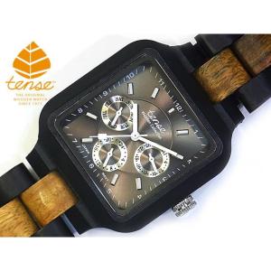 テンス　ウッドアナログ腕時計 日付表示付き tense テンス 日本総輸入元 2年保証 カナダ 木製 38mm 腕時計 ウッド