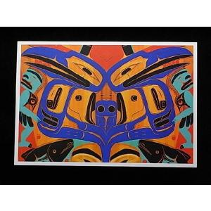 【トリンギット族（Tlingit族）デザインポストカード】Garfinkel Publications社