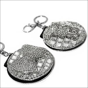 ハンドミラー 手鏡 コンパクトミラー 二面鏡 丸型 キーホルダー デコ 折りたたみ ビジュ キラキラ ミラー　リボン ベア クマ 鏡  :atch07-mirror:Canary - 通販 - Yahoo!ショッピング