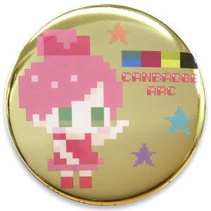 白メタリックタイプ缶バッジ（金）