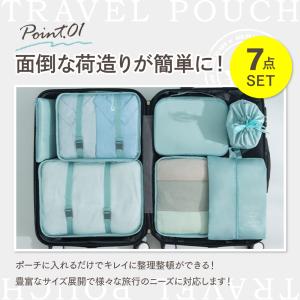 トラベルポーチ 圧縮 旅行 セット 収納 小物...の詳細画像2
