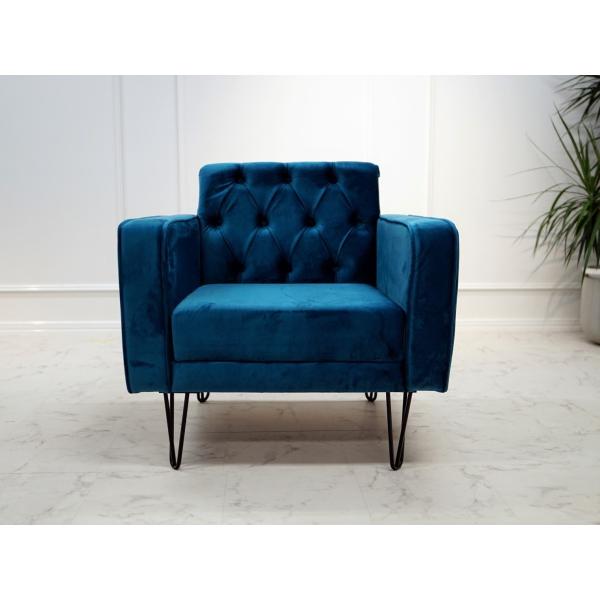 ANGEL  1人用ソファー　ターコイズブルー　トルコ製