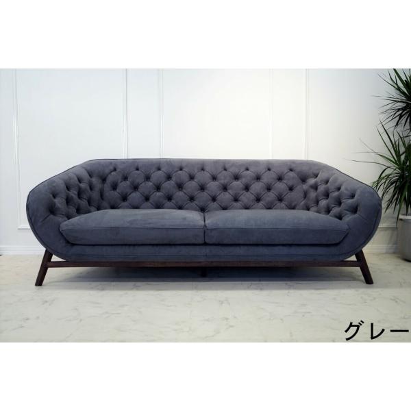 ICON 　2人用　3人用ソファ　207cm　グレー　トルコ製