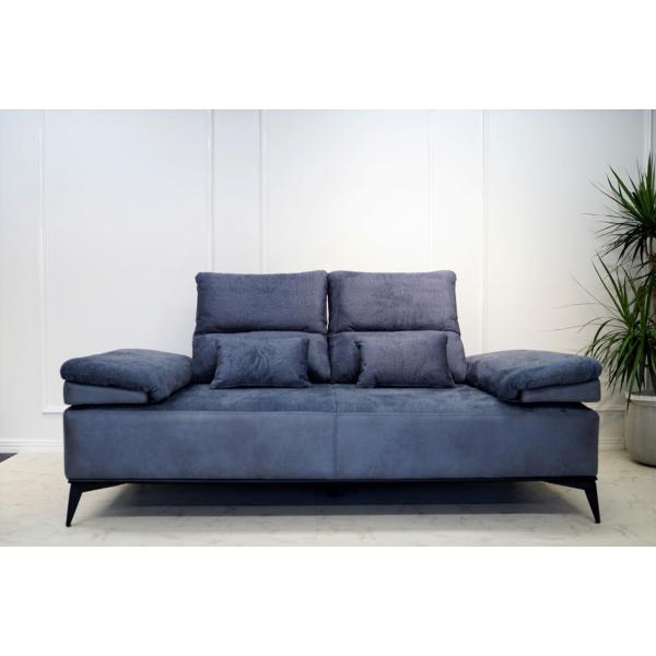 PRAD 　2人用　3人用ソファ　ネイビーブルー　195cm−248cm　座面広　トルコ製