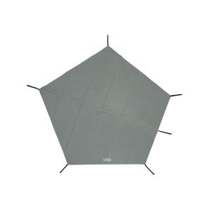 DOD グランドシート ライダーズワンポールテント・ムシャテント 専用 (1人用・ペンタゴン) 五角形 5角形 dod GS1-820-GY