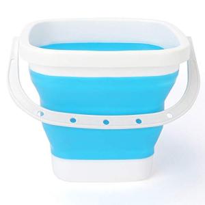 折りたたみ式バケツバケット折りたたみ式バケットビーチ用多目的 キャンプギア水とフード水差し ドッグ