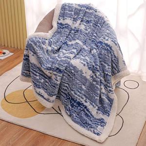 ダブル厚ジャカード流砂ラムブランケット  両面スーパーソフトプリントブランケット Settees/ソファ/椅子/ソ