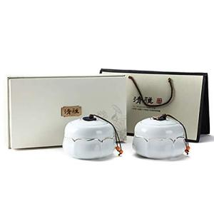 灰の成人用壷 小さな火葬葬儀の遺体 2つの小さな灰の手作りセラミックお土産セット14.5Cm * 10Cm