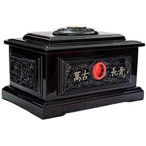火葬の壷犬の壷人間の灰のための壷木製の棺