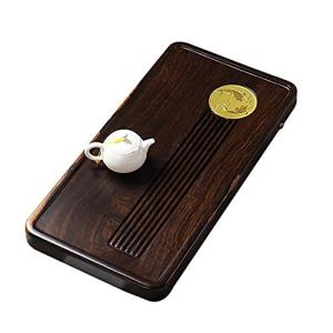 シンプルティートレイ 貯水池タイプティートレイミニエボニー日本/中国茶道ティーテーブルサービング 家