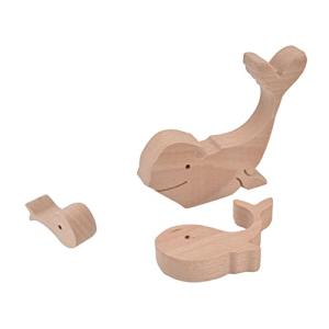 木製の動物の装飾品 木製の装飾品の複合材の木製素材家の装飾のためのかわいい動物の形
