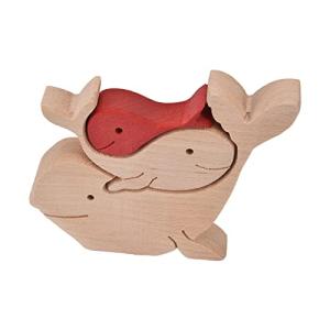 木製の動物の装飾品 木製の装飾品の複合材の木製素材家の装飾のためのかわいい動物の形