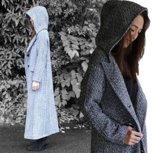 カジュアル ツイード フードコート No２ ワケアリ品 アウトレット価格 アウター コート フード ...