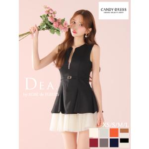 ROBE de FLEURS CANDY-DRESS ブラックミニドレス ROBE de FLEURS CANDY-DRESS ブラックミニドレス