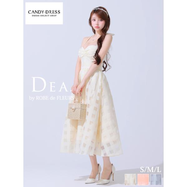 【DEA. by ROBE de FLEURS】シアー/ ギンガムチェック/ ホルターネック/ フレ...