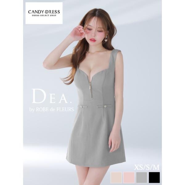 【DEA. by ROBE de FLEURS】ストレッチ/ ラメ/ ツイル/ ジッパー/ ノースリ...