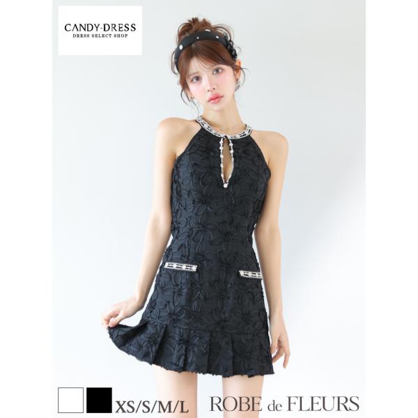 【ROBE de FLEURS / ローブドフルール】フラワー/ ビジュー/ アメスリ/ ホルター/...