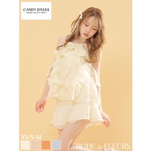 ROBE de FLEURS/ローブドフルール】フラワーレースぺプラムチュール