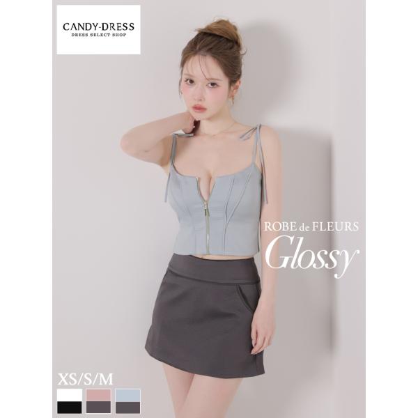 【ROBE de FLEURS Glossy / ローブドフルールグロッシー】ジッパー/ リボン/ ...