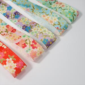グログランリボン 梅柄 幅25mm 1m 5色の詳細画像3