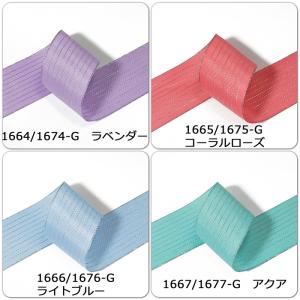 グログランリボン シルバーボーダー 幅25mmの詳細画像2