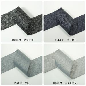 シルバーヘリンボーンリボン 38mmの詳細画像1