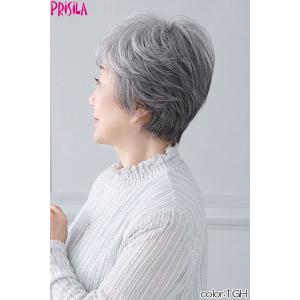 プリシラ ミセス六分ウィッグ【フェザーカールハ...の詳細画像2