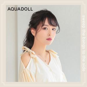 アクアドール サイド付き流しバング 人毛100% [pp003] (メール便送料無料) AQUADOLL ポイントウィッグ コスプレ ウィック ウイッグ レディース｜candy