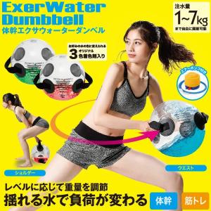 体幹エクサウォーターダンベル  ダンベル 筋トレ 反射運動 体幹 筋肉 トレーニング 負荷 水ダンベル 男性用 女性用 足腰 ウエスト 背筋