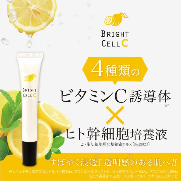 ブライトセルC 20g (メール便送料無料) ビタミンC誘導体 ヒト幹細胞培養液 美容クリーム エイ...