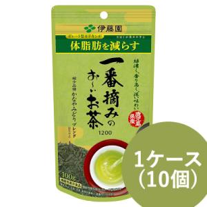 伊藤園 一番摘みのお〜いお茶 1200 かなやみどりブレンド 100g×10個 (1ケース) 機能性...