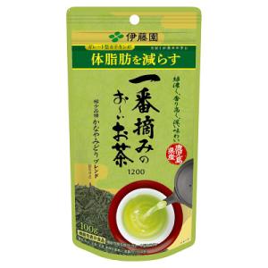 伊藤園 一番摘みのお〜いお茶 1200 かなやみどりブレンド 100g 機能性表示食品 (メール便送...