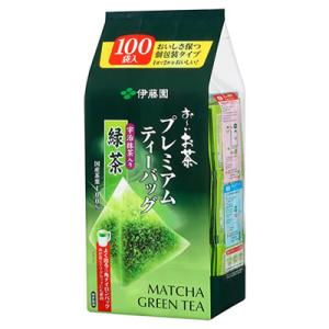 伊藤園 おーいお茶 プレミアムティーバッグ 宇治抹茶入り緑茶 100袋 (送料無料) 宇治抹茶 緑茶...